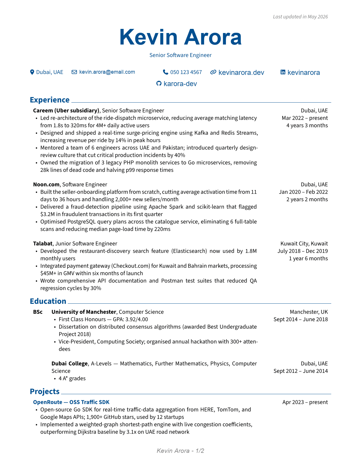 ATS-ready resume template